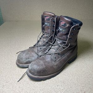 Red Wing Boots ASTM F 2413-11 Steel Toe Vibram Sole. Brown Size 10D